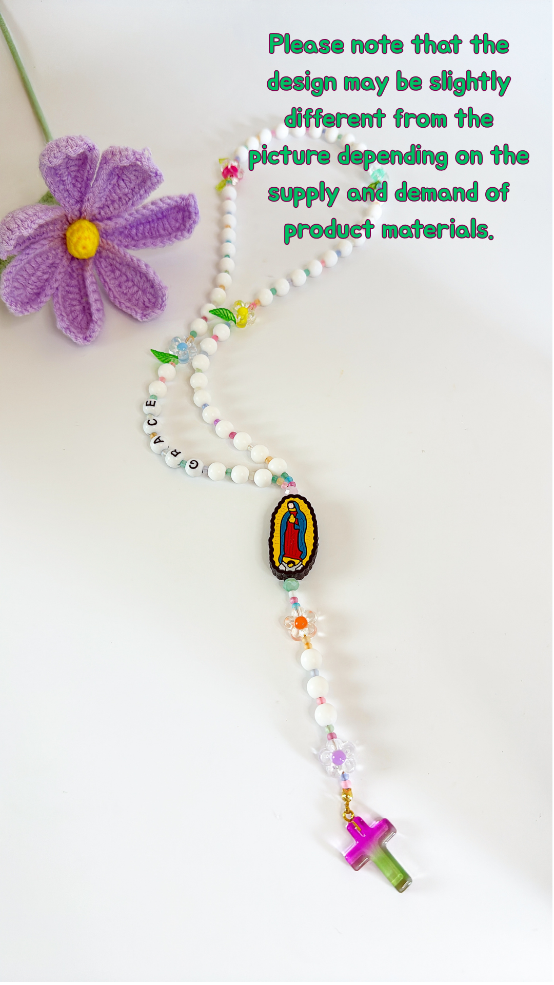 Garden of Grace Rosary for Children | Custom Name Beads Option (up to 10 characters)