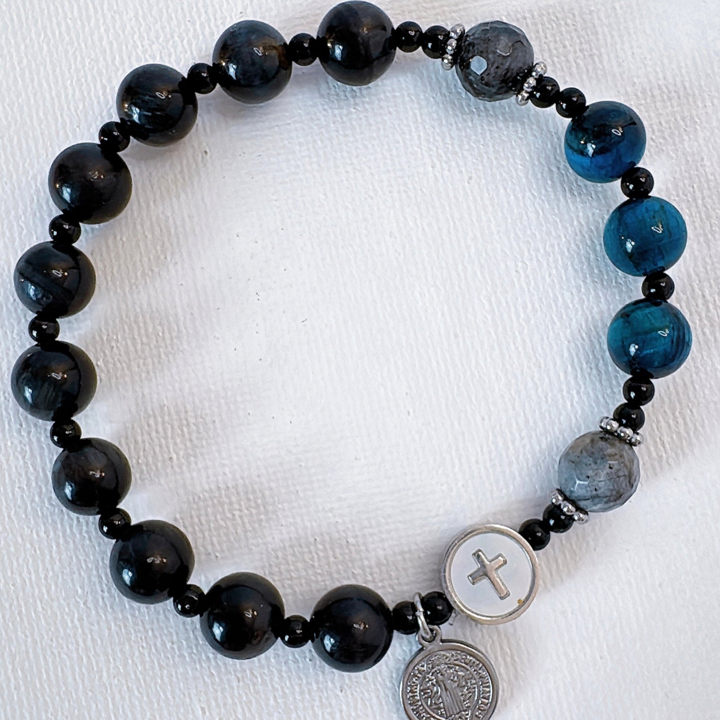 8mm Shungite One Decade Rosary Bracelet
