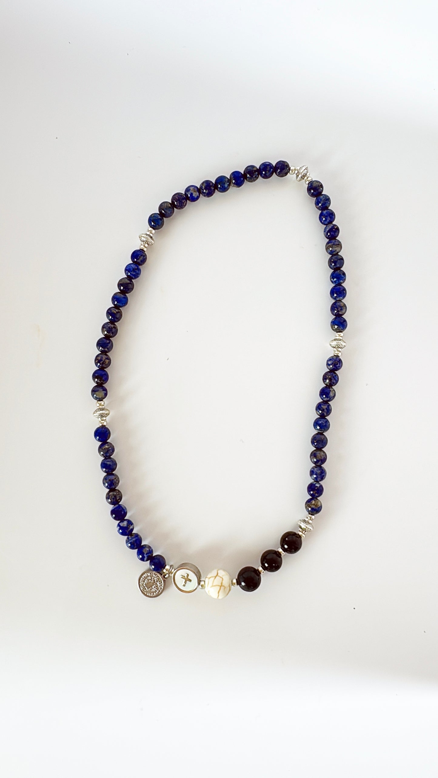 6mm Lapis Lazuli Full Decades Rosary Bracelet