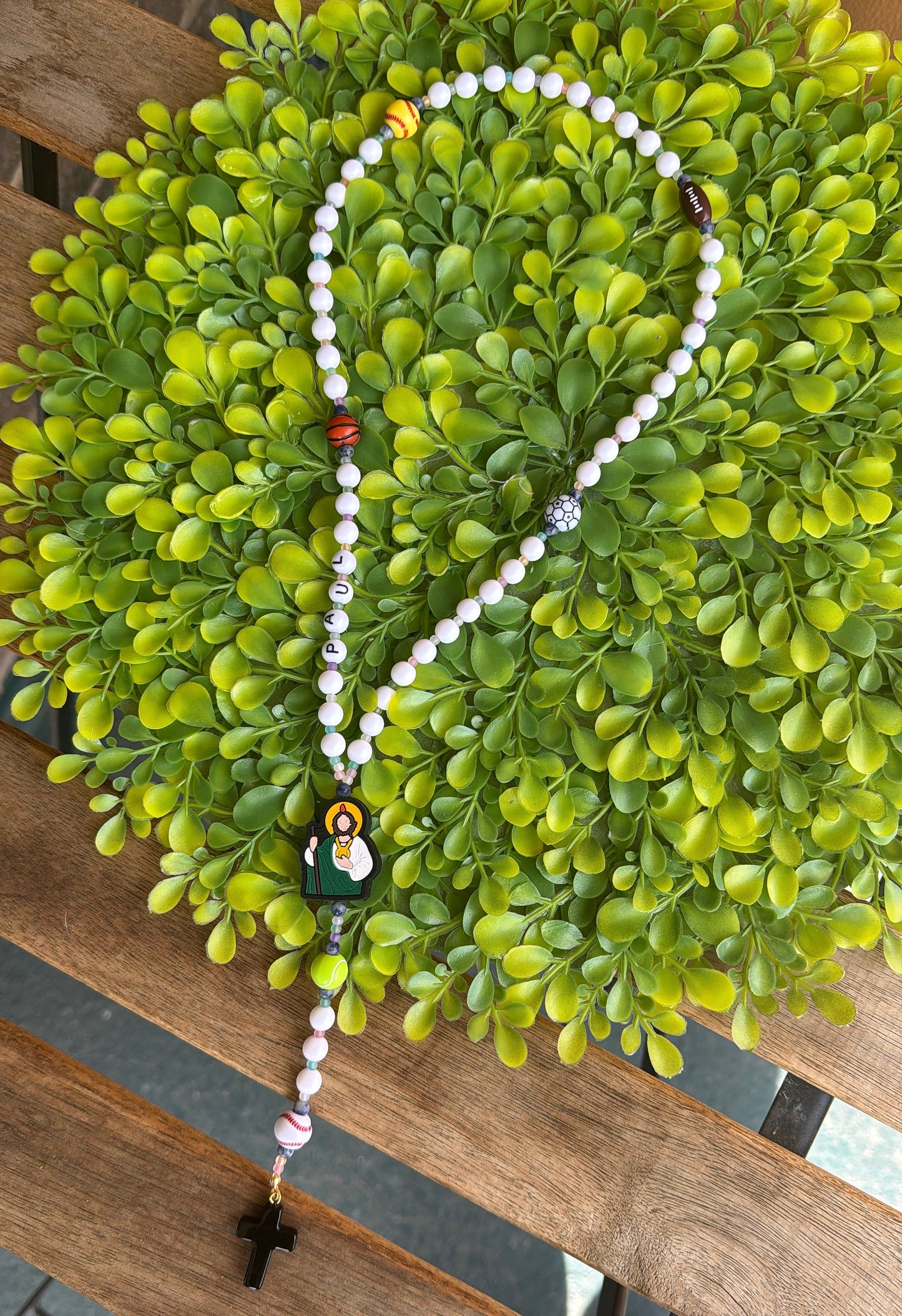 Little Champion Rosary | Custom Name Beads Option (up to 10 characters)