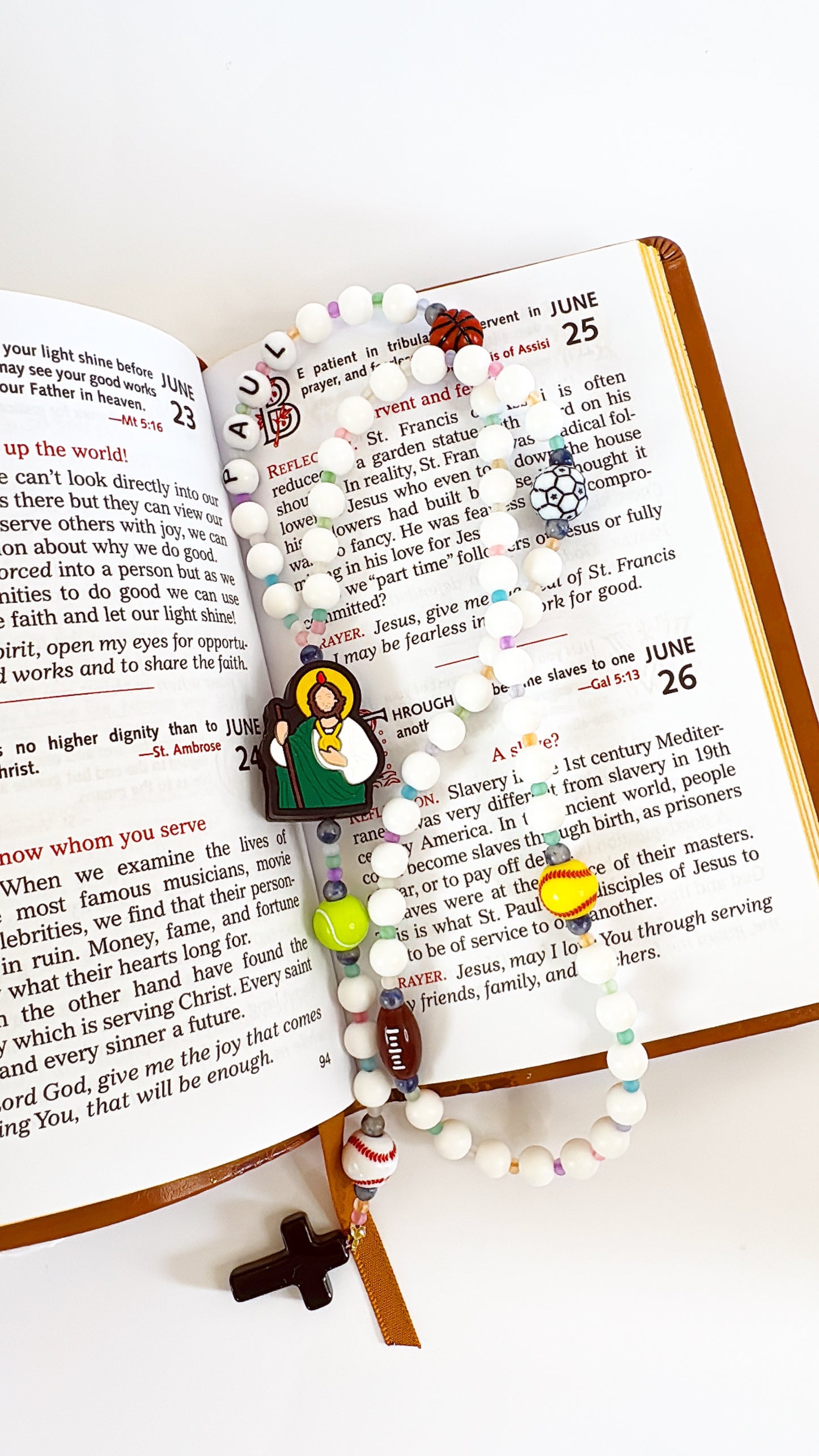 Little Champion Rosary | Custom Name Beads Option (up to 10 characters)