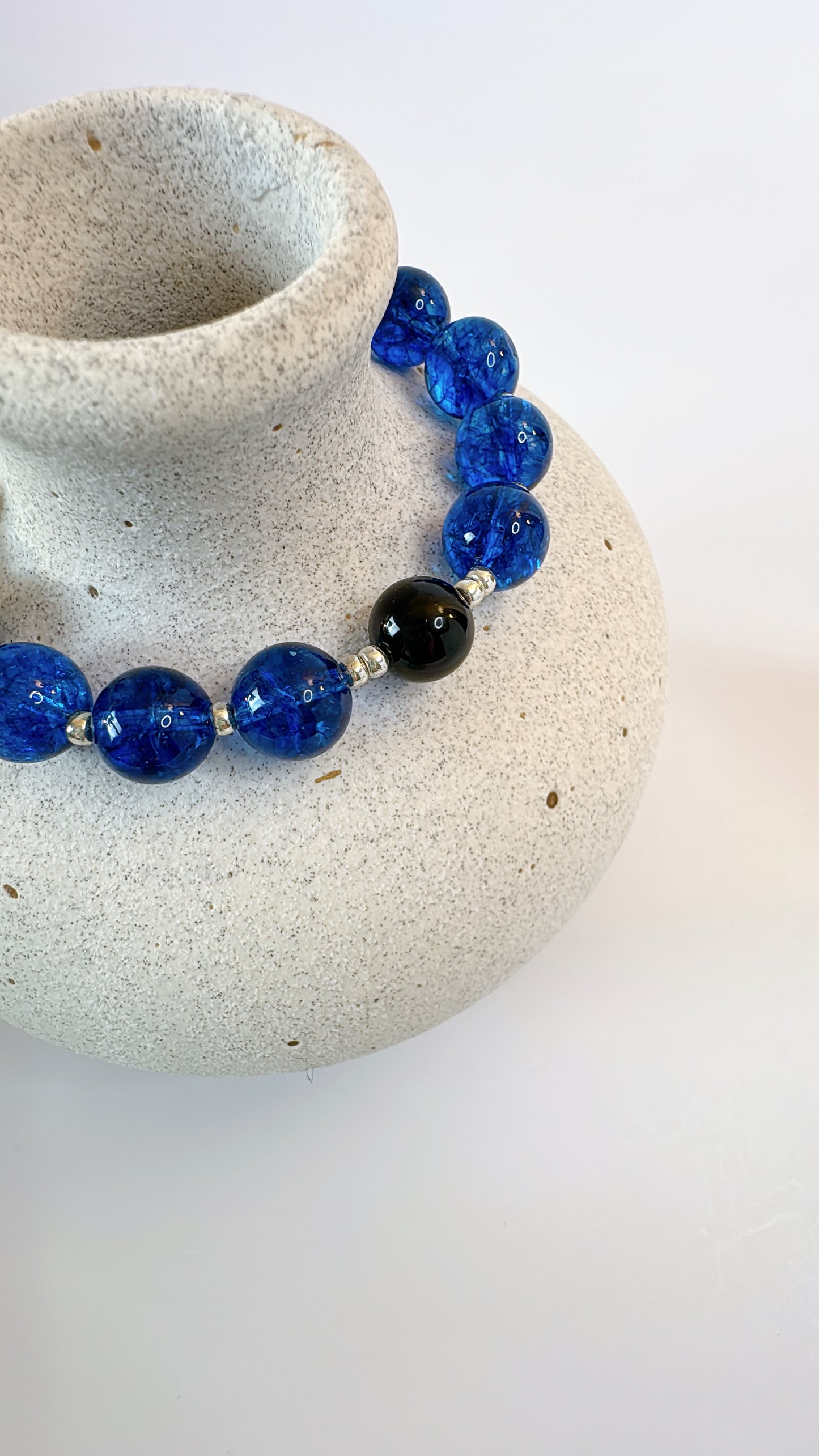 Anchor of Faith 10mm Men's Rosary Bracelet