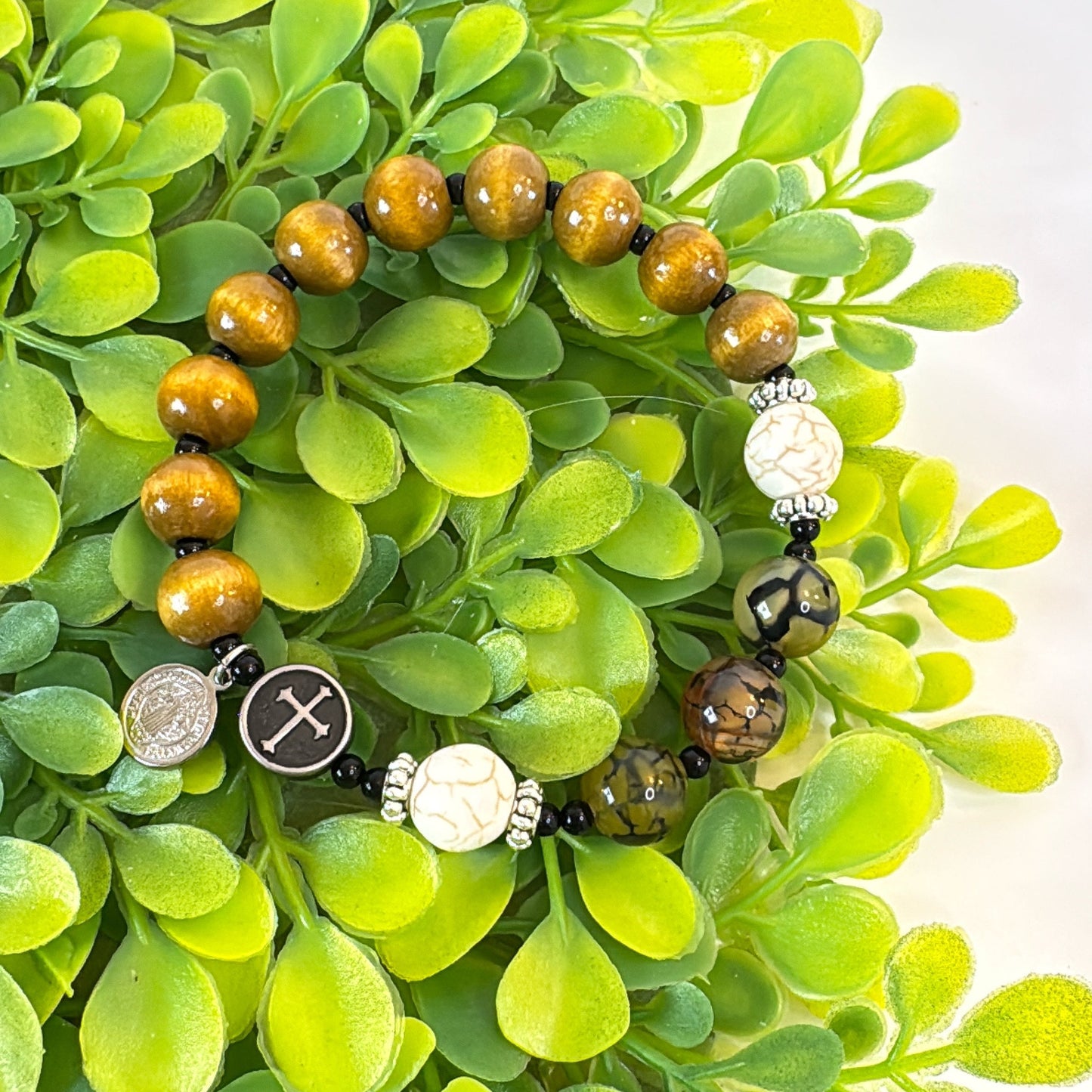Earth & Grace 10mm Men's Rosary Bracelet