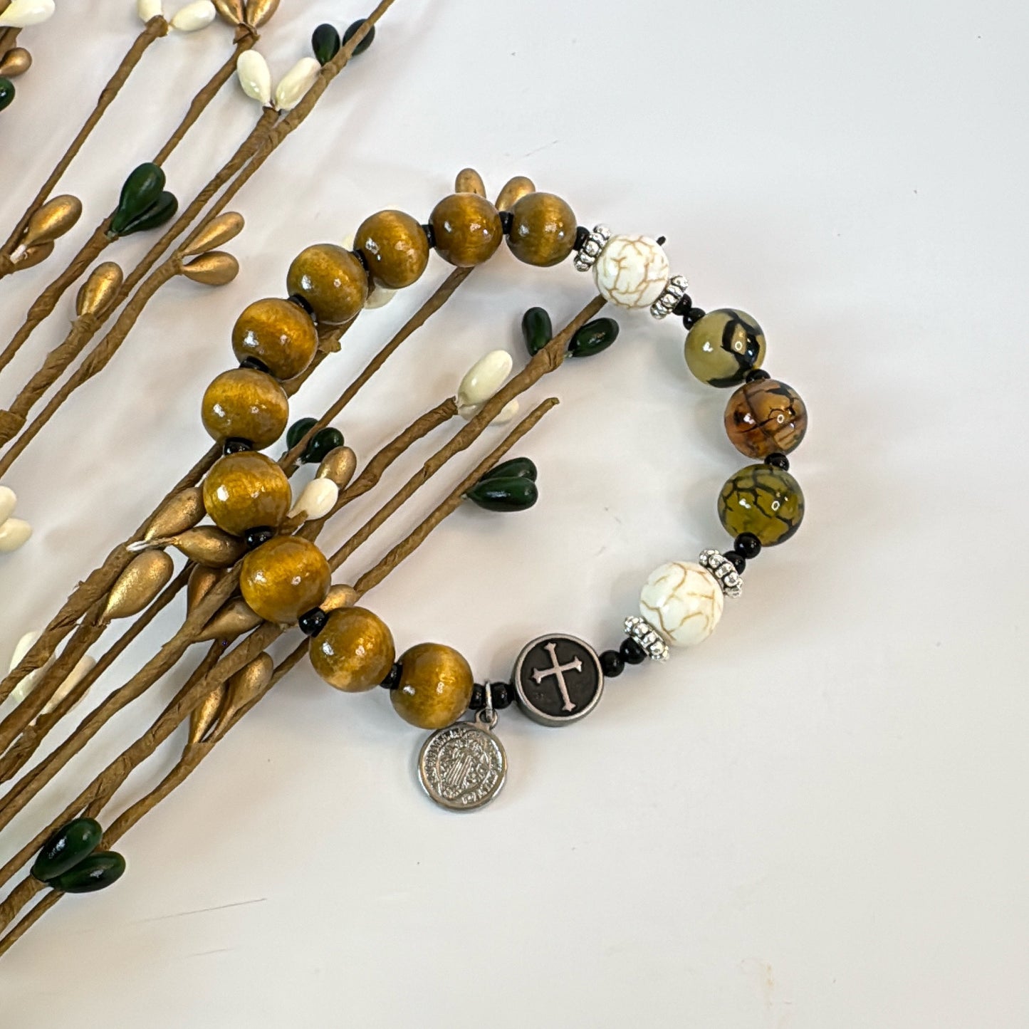 Earth & Grace 10mm Men's Rosary Bracelet