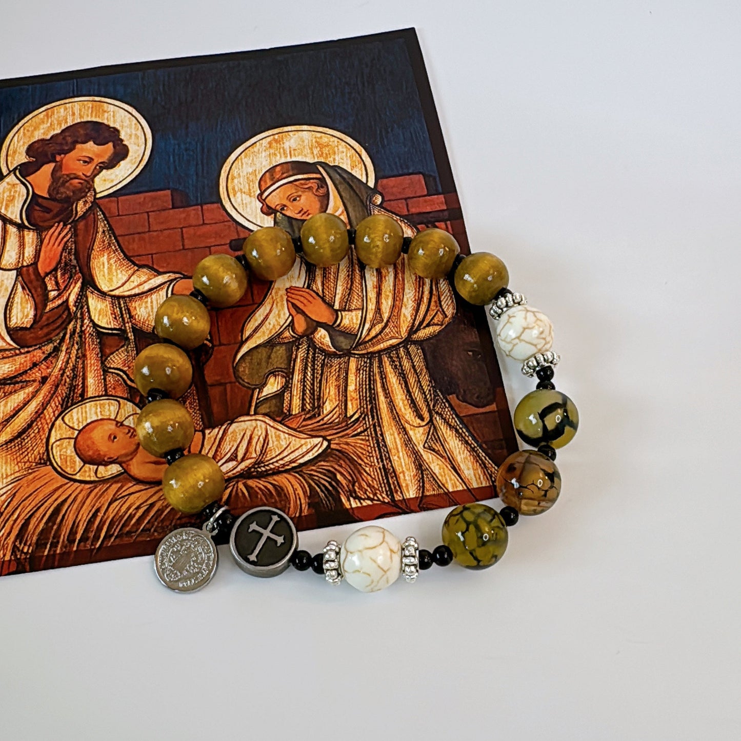 Earth & Grace 10mm Men's Rosary Bracelet