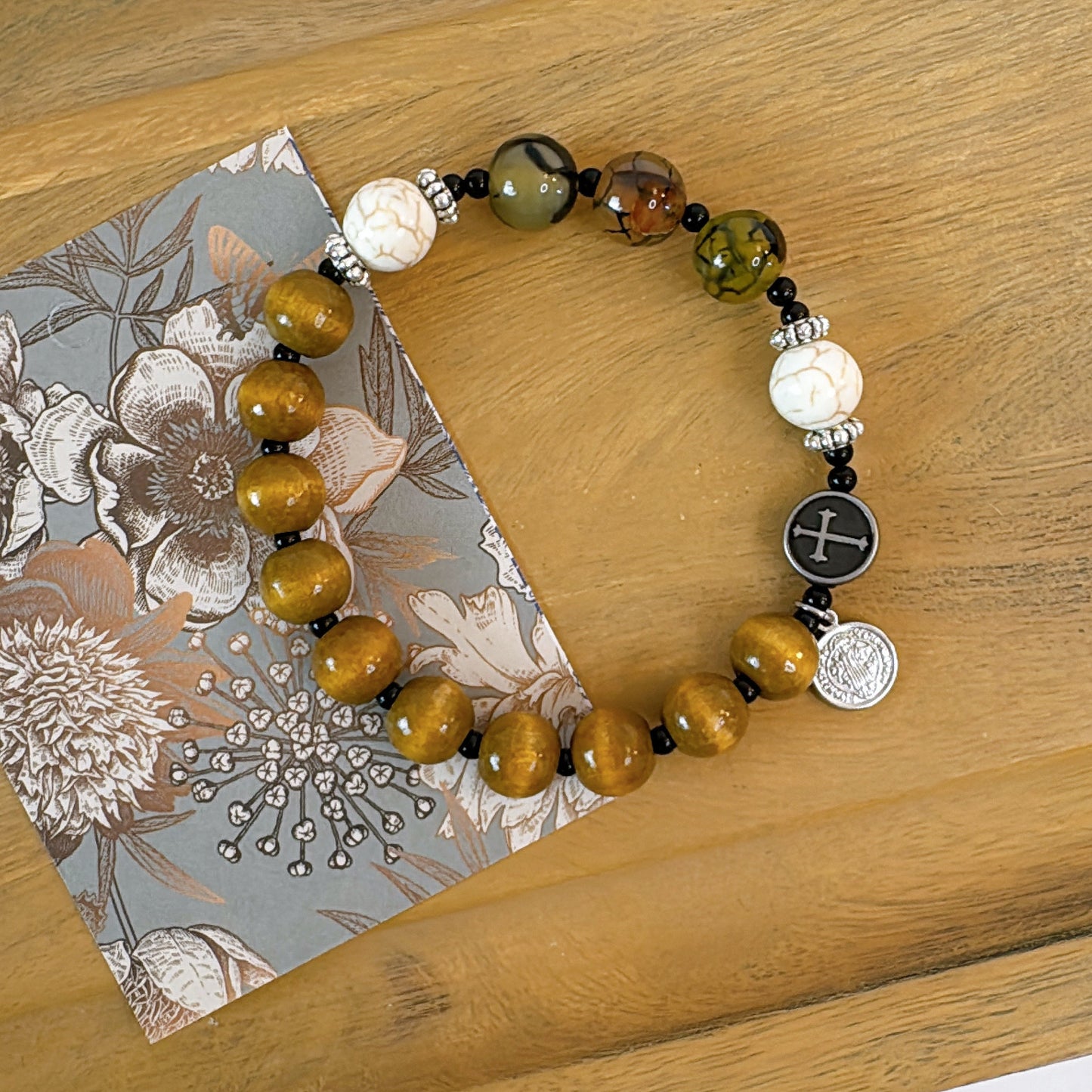 Earth & Grace 10mm Men's Rosary Bracelet