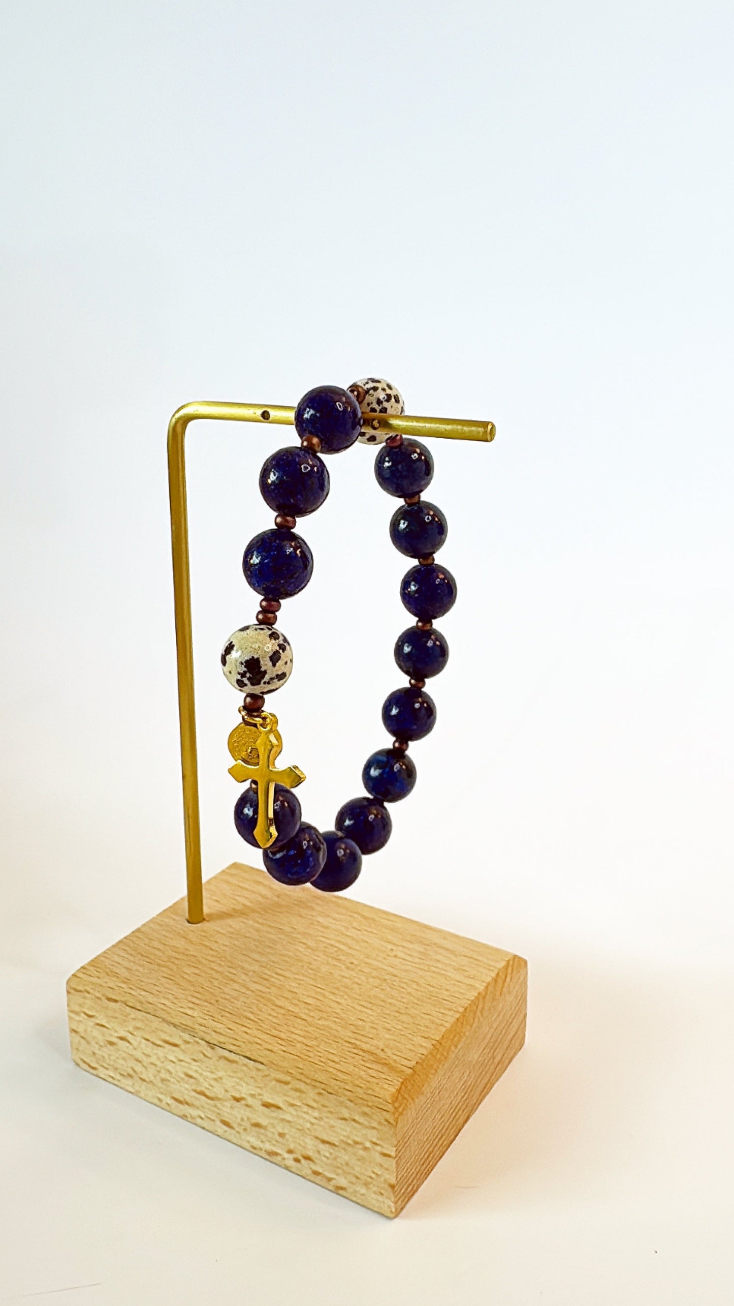 Deep Calling 10mm Men's Rosary Bracelet
