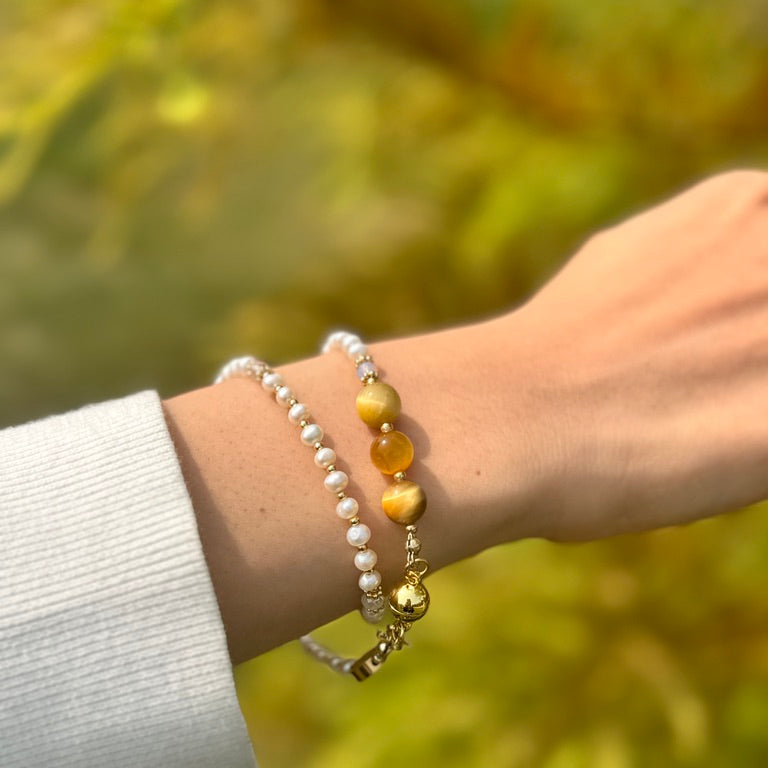 Freshwater Pearl Magnetic Rosary Bracelet