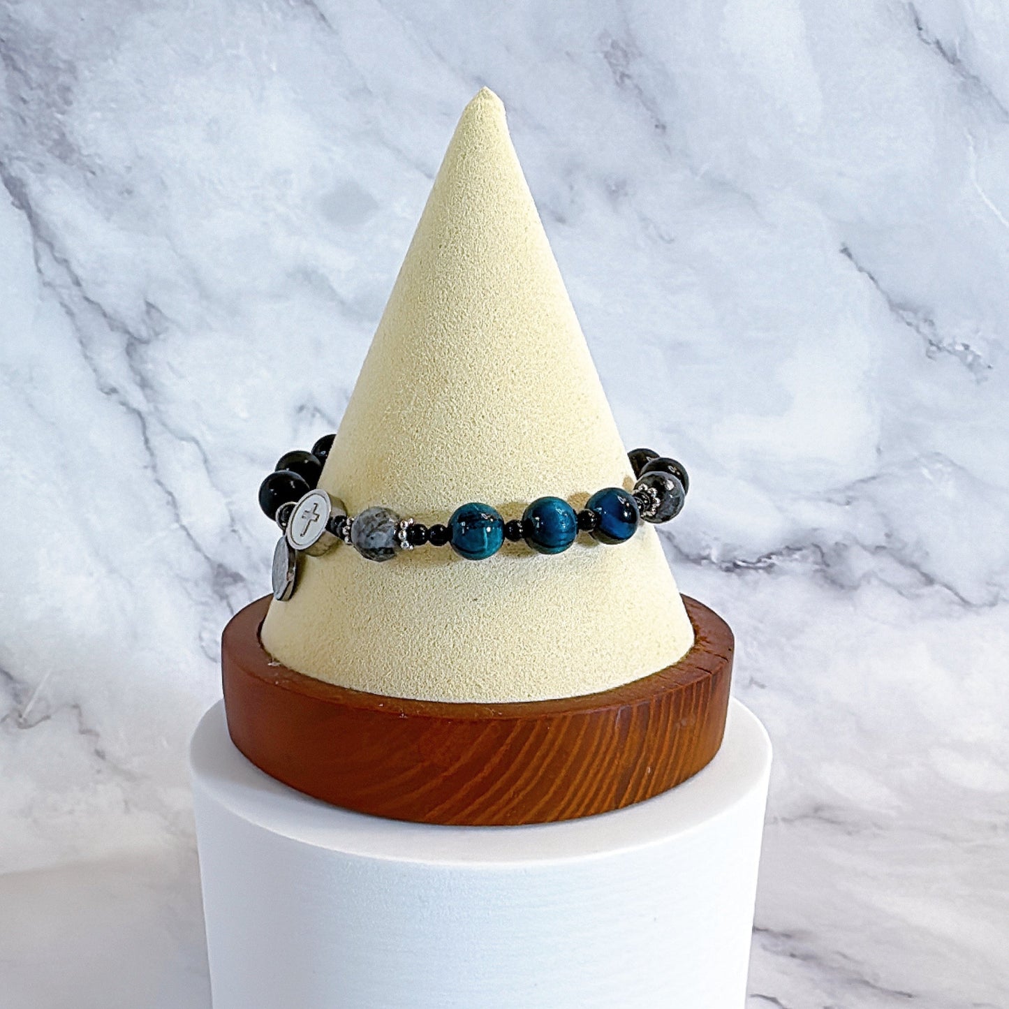 8mm Shungite One Decade Rosary Bracelet