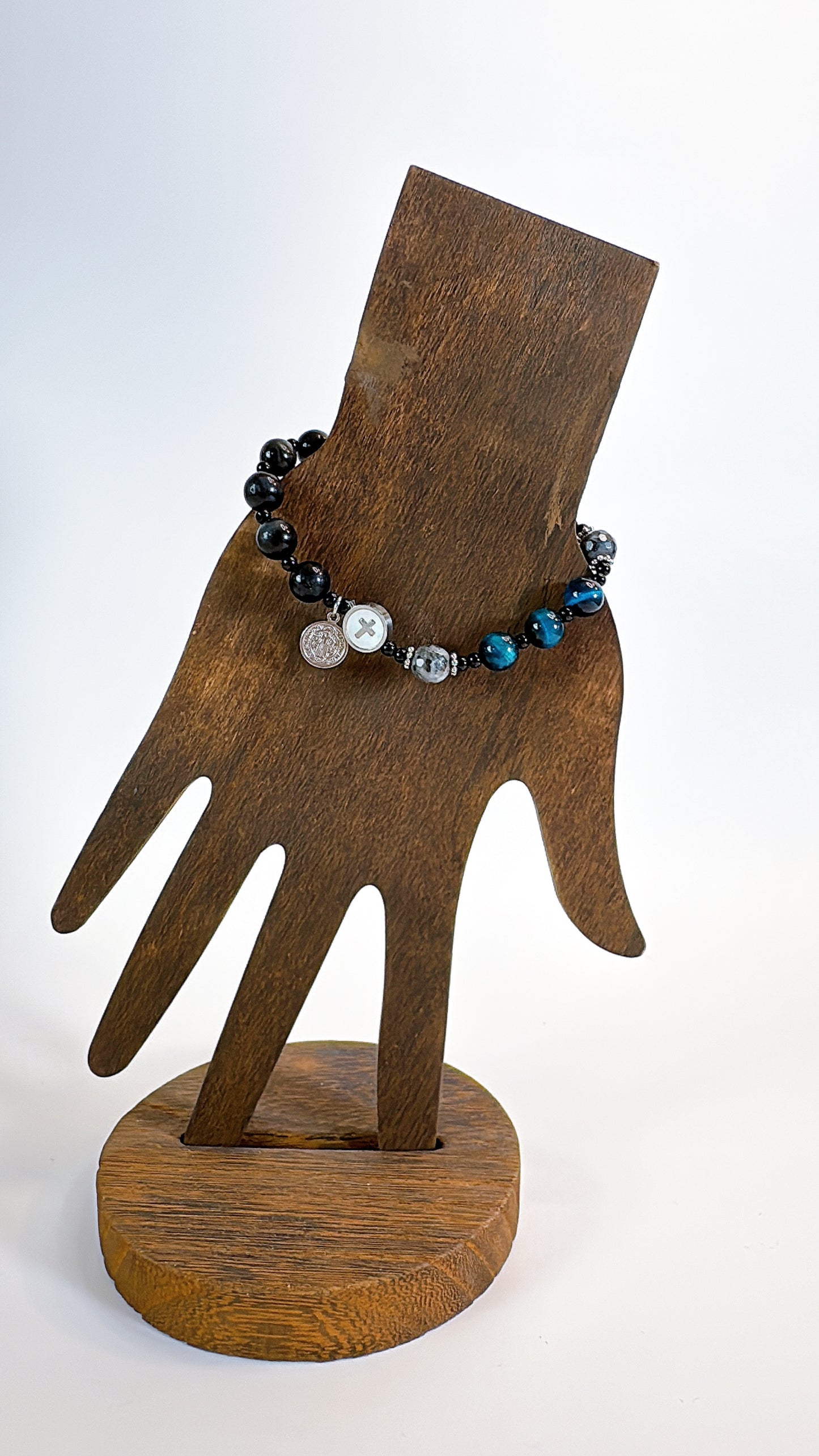 8mm Shungite One Decade Rosary Bracelet