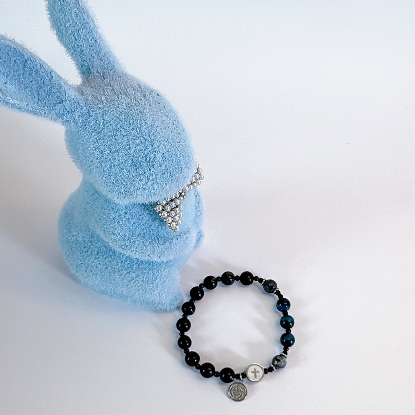8mm Shungite One Decade Rosary Bracelet
