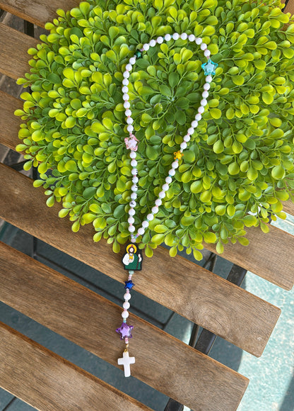 Starry Starry Kids Rosary  | Custom Name Rosary Gift for Children (up to 10 characters)