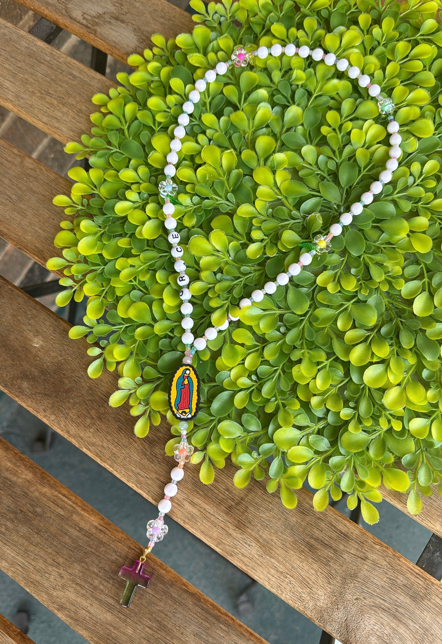 Garden of Grace Rosary for Children | Custom Name Beads Option (up to 10 characters)