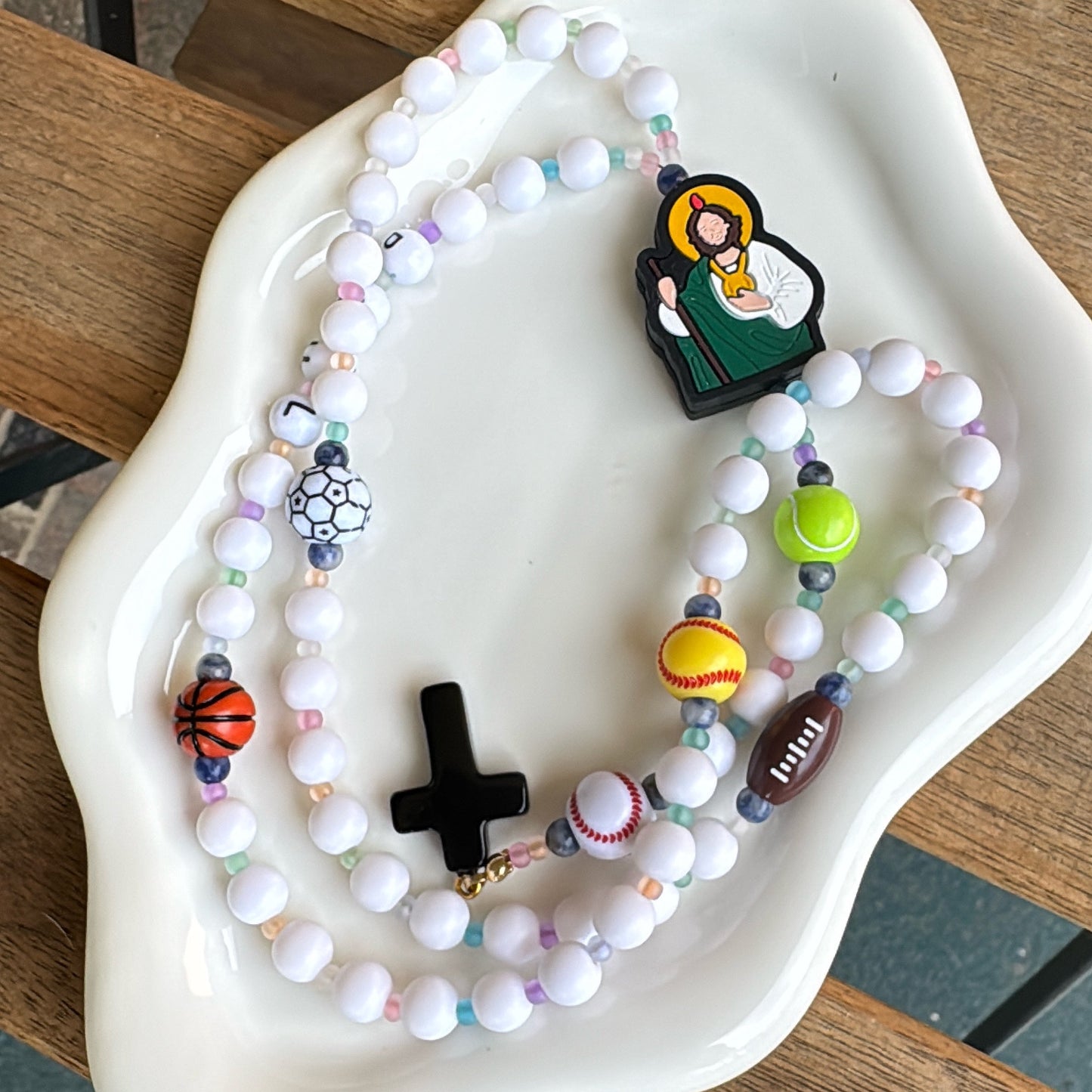 Little Champion Rosary  | Custom Name Beads Option (up to 10 characters)