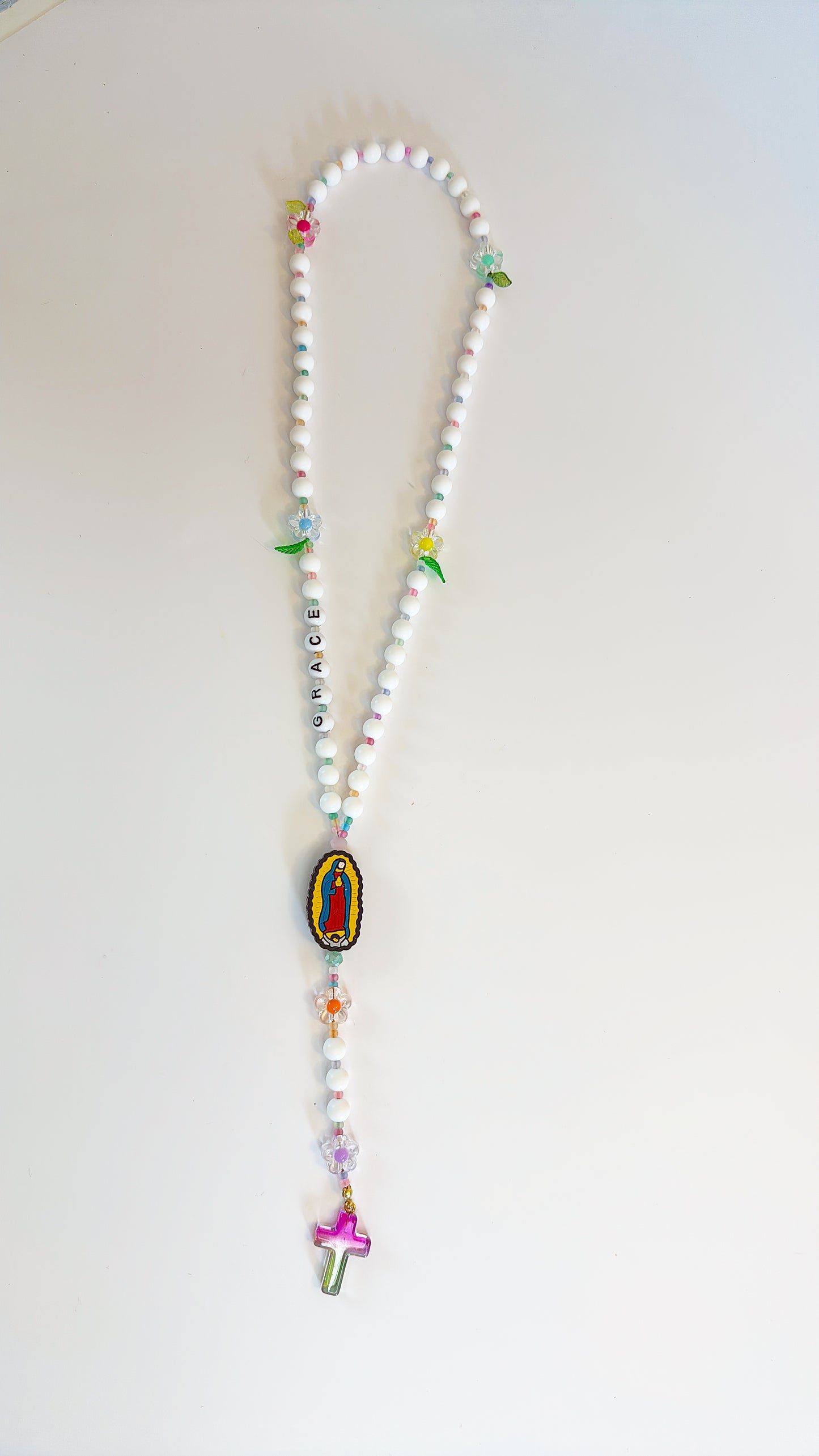 Garden of Grace Rosary for Children | Custom Name Beads Option (up to 10 characters)