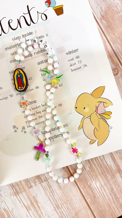 Garden of Grace Rosary for Children | Custom Name Beads Option (up to 10 characters)