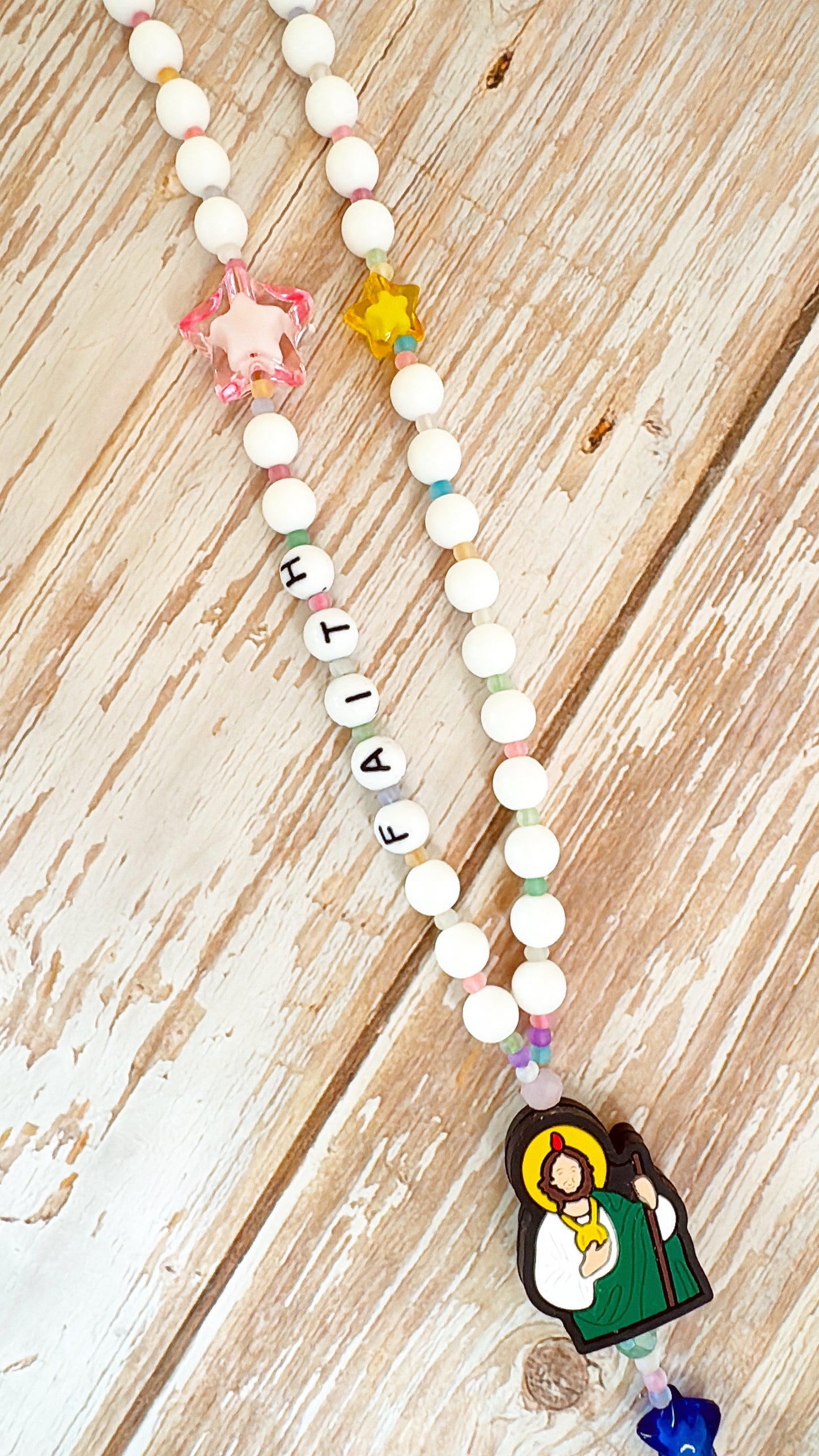 Starry Starry Kids Rosary  | Custom Name Rosary Gift for Children (up to 10 characters)
