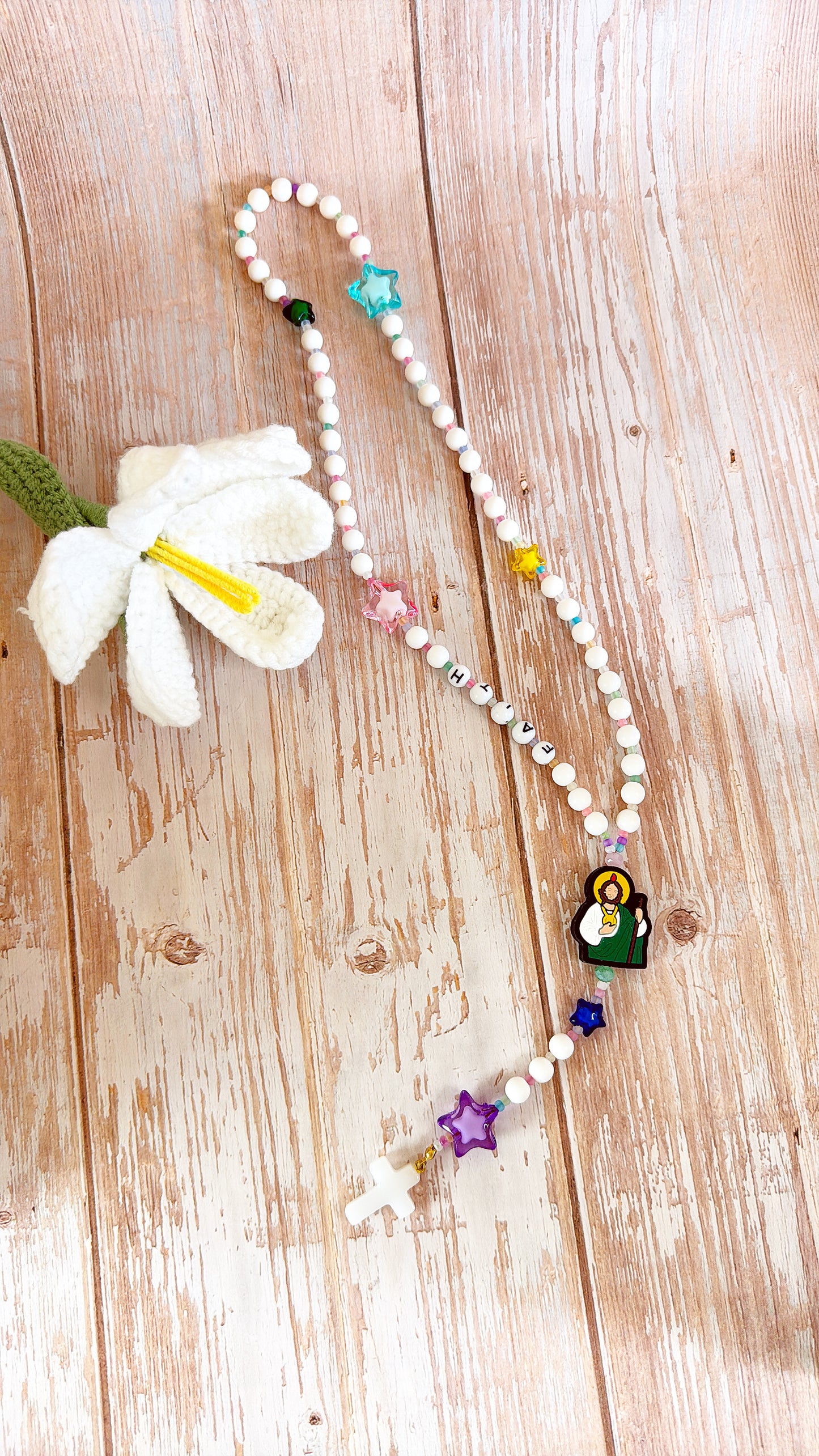 Starry Starry Kids Rosary  | Custom Name Rosary Gift for Children (up to 10 characters)