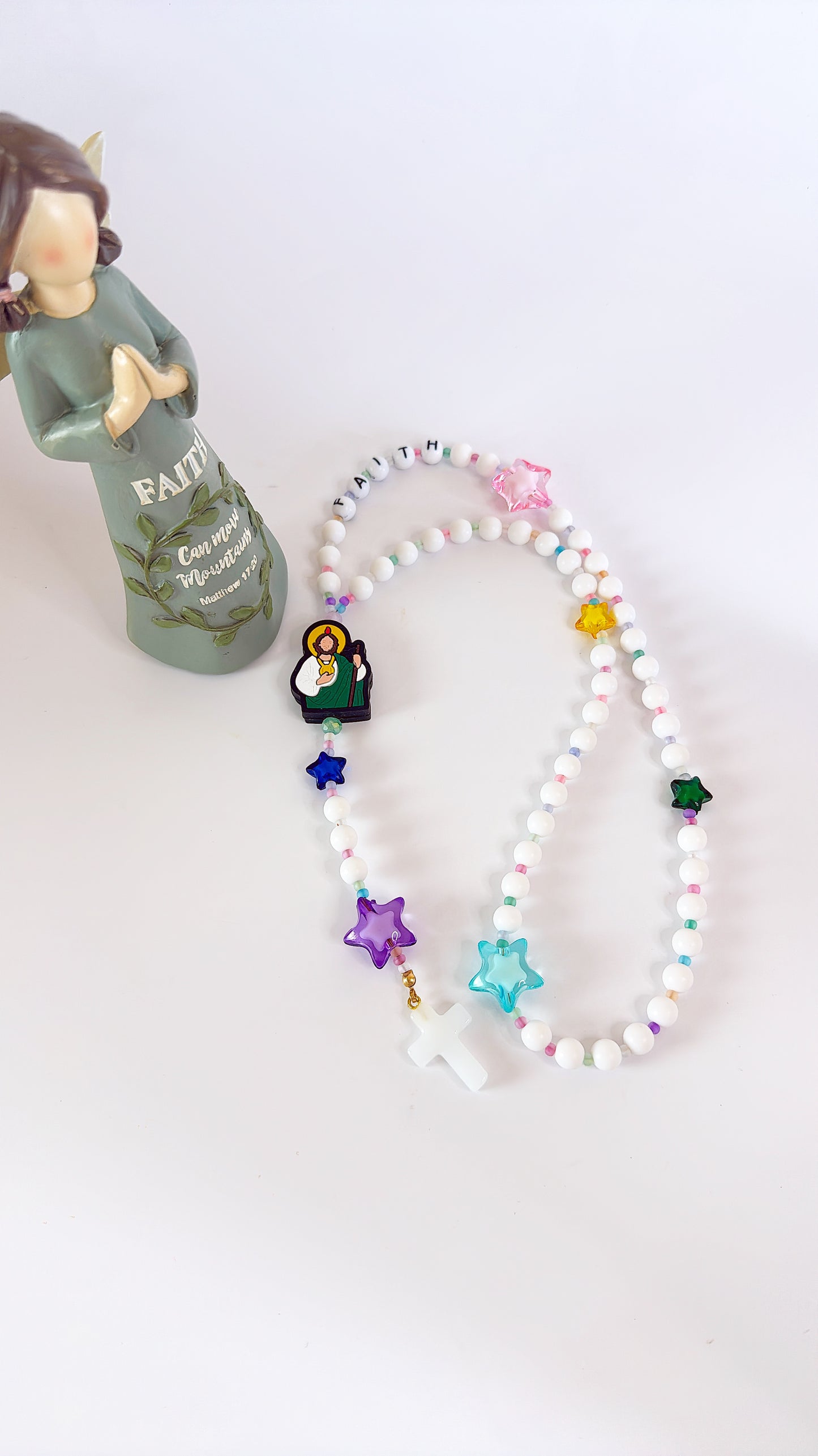 Starry Starry Kids Rosary  | Custom Name Rosary Gift for Children (up to 10 characters)