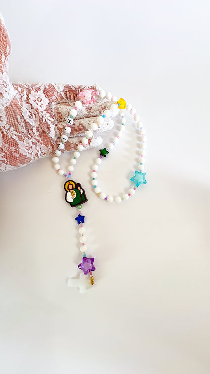 Starry Starry Kids Rosary  | Custom Name Rosary Gift for Children (up to 10 characters)
