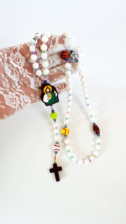 Little Champion Rosary  | Custom Name Beads Option (up to 10 characters)