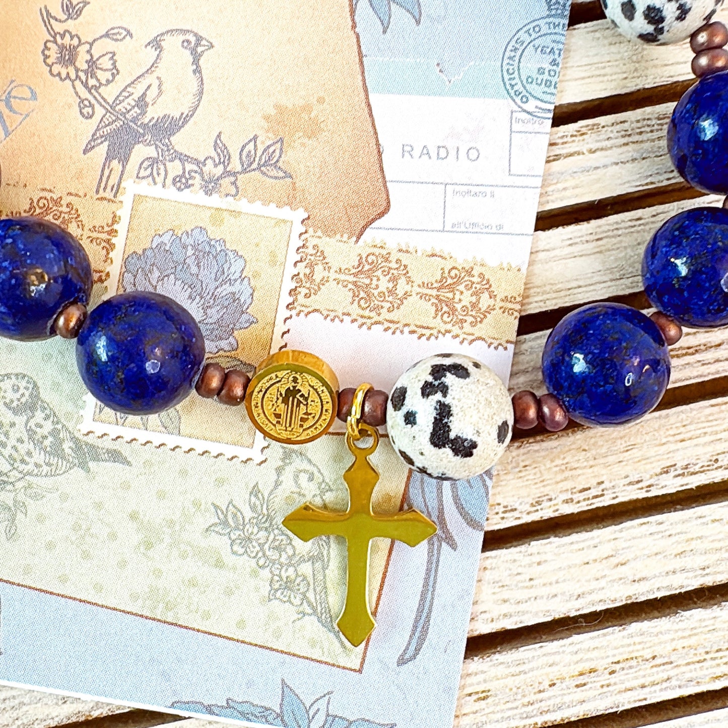 Deep Calling 10mm Men's Rosary Bracelet