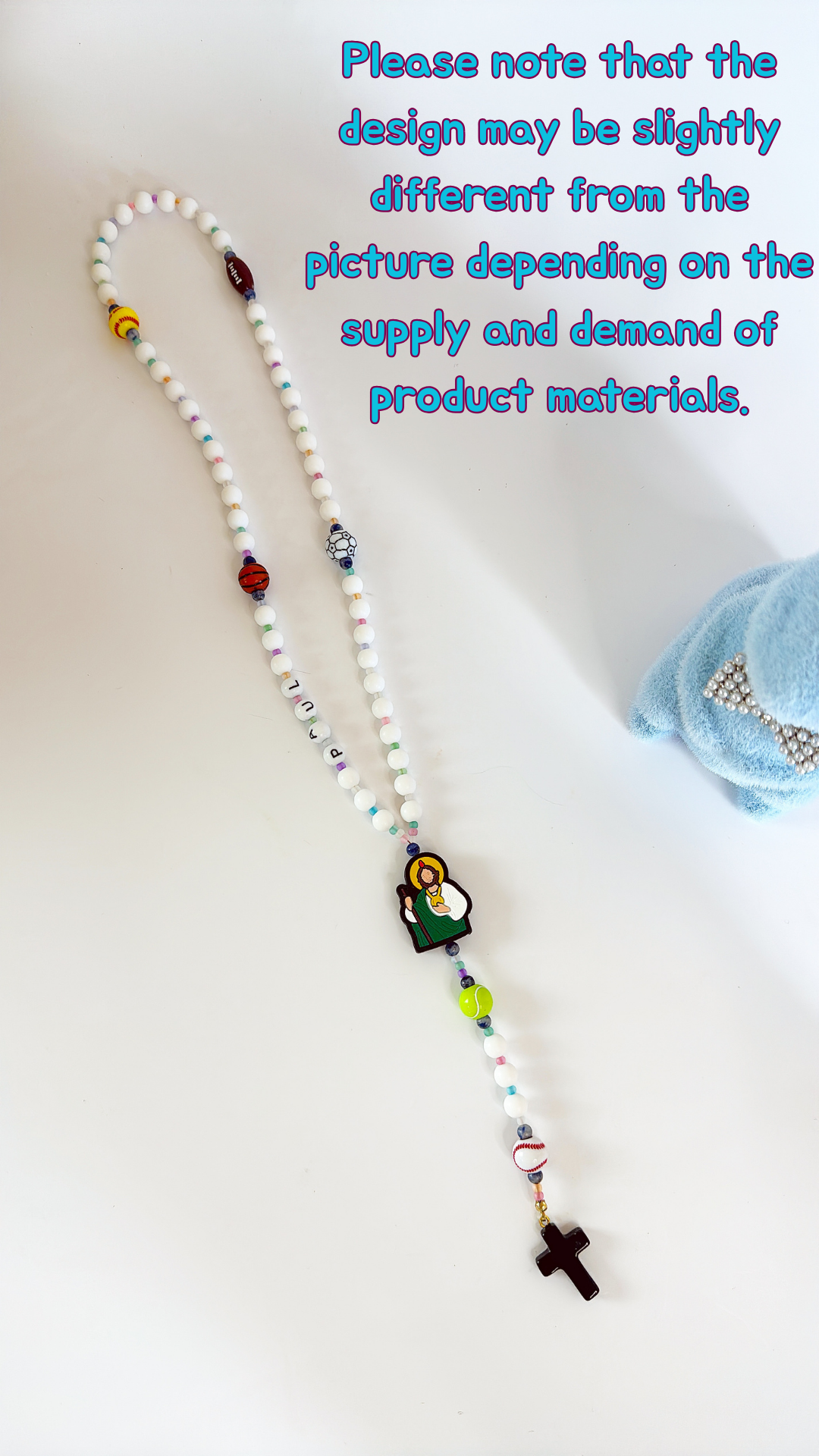 Little Champion Rosary  | Custom Name Beads Option (up to 10 characters)