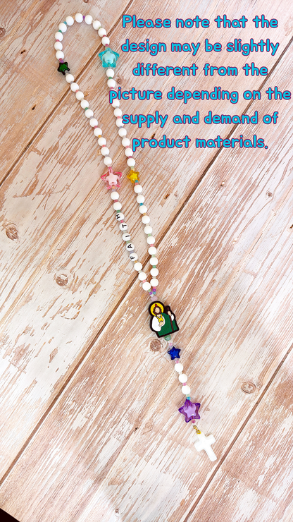 Starry Starry Kids Rosary  | Custom Name Rosary Gift for Children (up to 10 characters)
