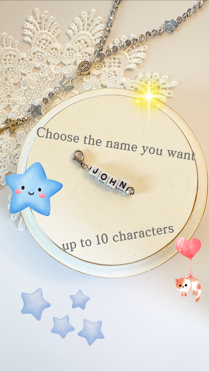 Little Silver Blessings Rosary| Custom Name Tag Option